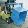 Stackable fork-mounted tipping skips