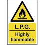 LPG Highly Flammabe Sign - 300 x 200mm