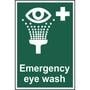 Emergency eye wash sign