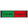 Vacant / Engaged Sliding Sign for Doors
