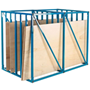 Vertical sheet rack with 6 compartments