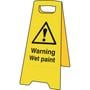 Warning wet paint floor safety sign