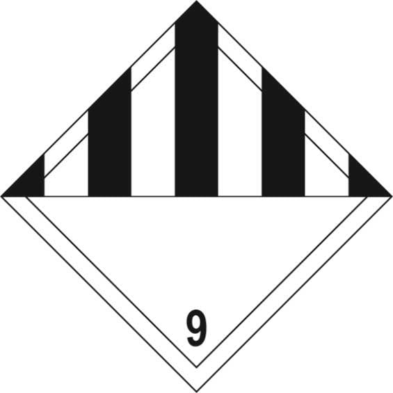 General Hazard 9 Diamond Labels