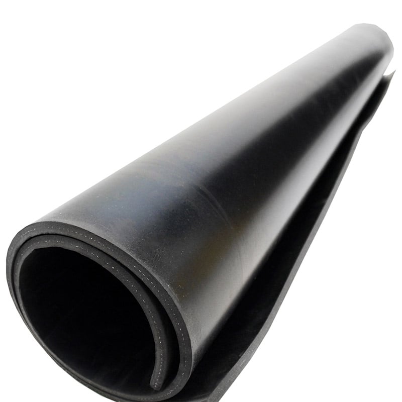 Roll of insertion SBR black rubber sheet