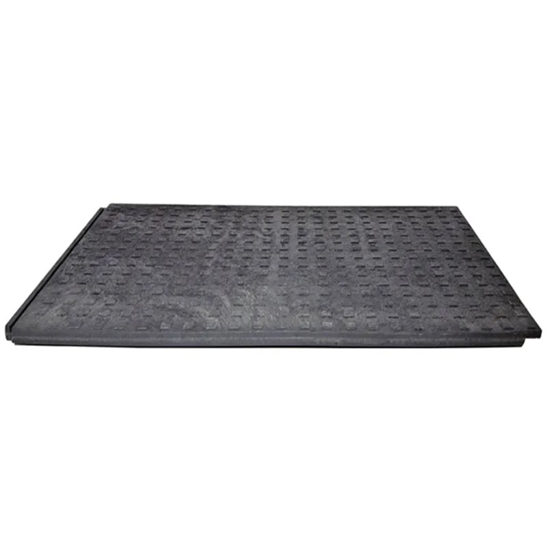 Recycled rubber interconnecting matting tile