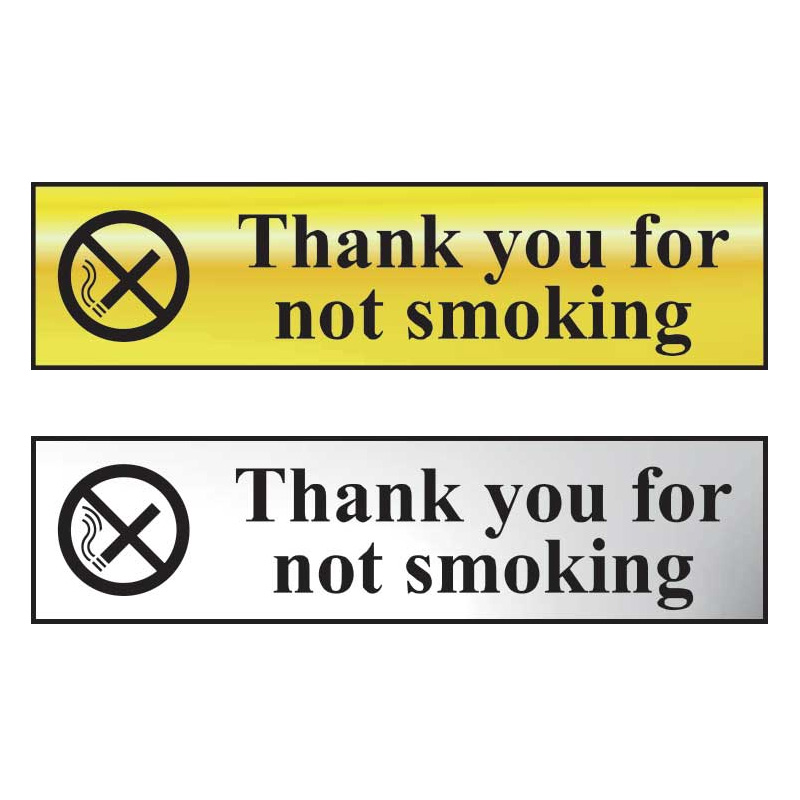 Thank You For Not Smoking Mini Sign