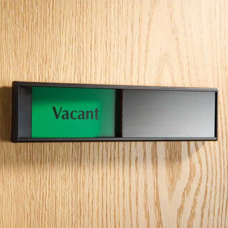 Vacant - Engaged sliding door sign