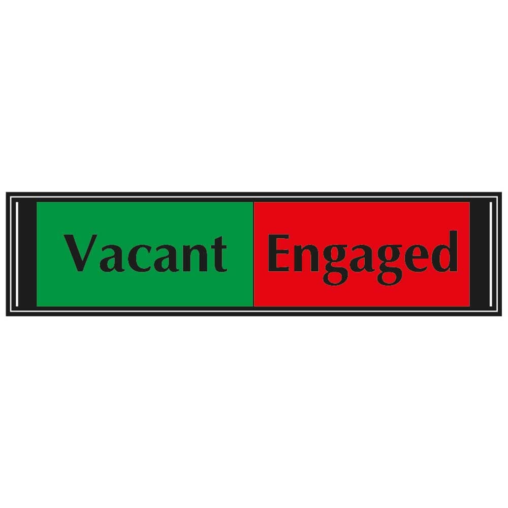 Vacant Engaged sliding door sign
