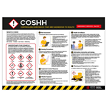 COSHH Safety Poster Wall Chart