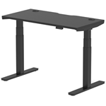 Black Series adjustable-height office desk