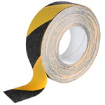Diamond Grip black and yellow striped safety grip floor tape