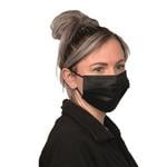 Disposable Face Masks (Black, Pack of 50)  