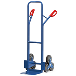 Fetra stair-climbing sack truck with wheel lock for easier handling
