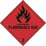 Flammable Gas 2 Diamond Label