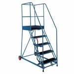 Lever Brake Safety Steps 5 to 15 Rubber Covered Treads 500kg Capacity