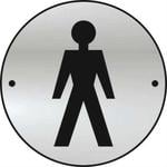 Aluminium Toilet Door Disc Sign