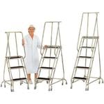 Stainless Steel Mobile Safety Steps 3 to 5 treads