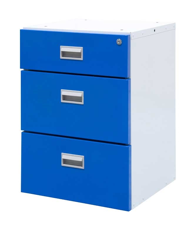 Triple Drawer Storage Unit 580mm high for BA/BC/BE/BQ Workbenches