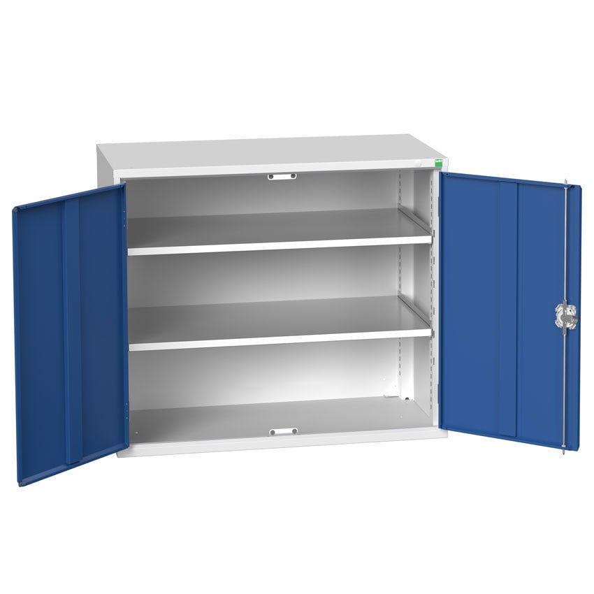 Bott Verso Freestanding Industrial Steel Cupboard with 2 Shelves - 900 x 1050 x 550mm