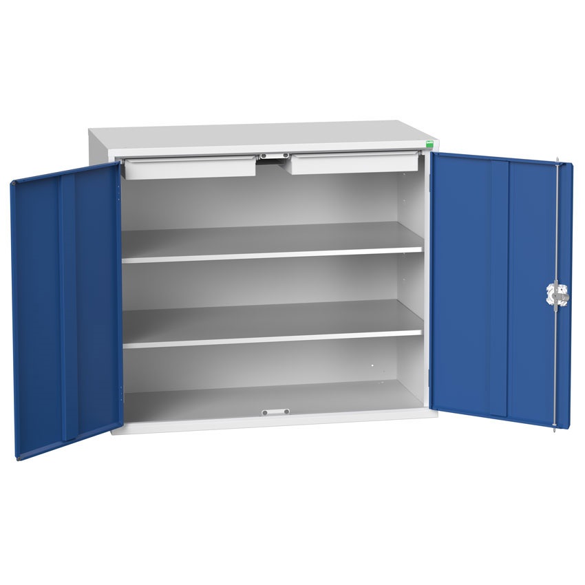 Bott Verso Economy Steel Cupboard (1000 x 1050 x 550,  2 drawers 2 shelves)