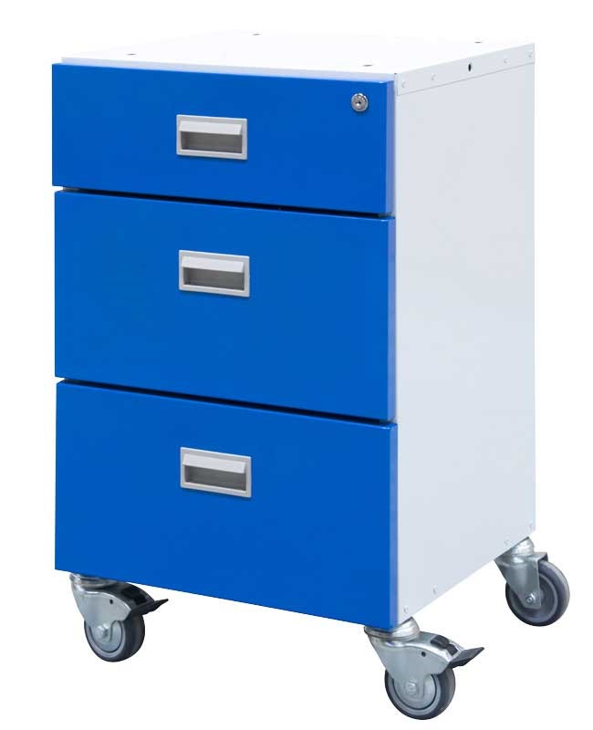 Mobile 3 Drawer Cabinet 685mm high for BA/BC/BE/BQ Workbenches