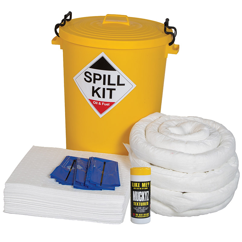 90L Oil & Fuel Spill Kit Oil Stores Large Workshop Kit