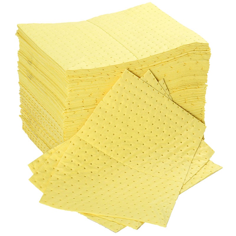 Double Weight Chemical Absorbent Spill Pads pack of 100 
