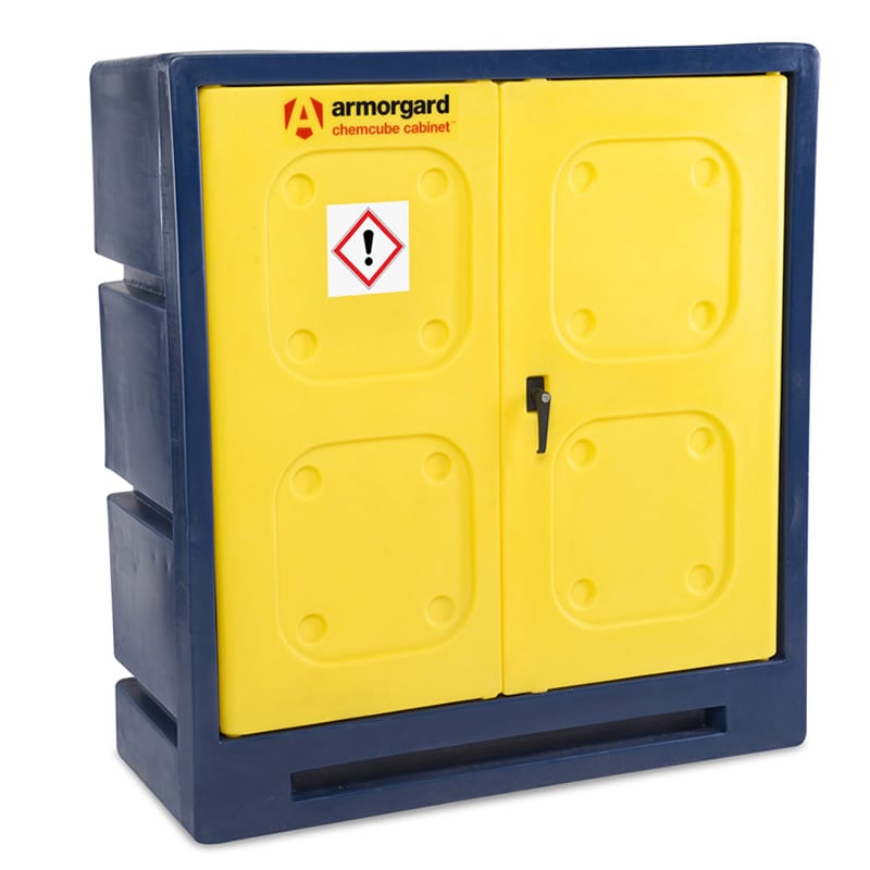 Armorgard ChemCube Plastic Chemical Storage Cabinet - CCC3 - 1310 x 1220 x 550mm
