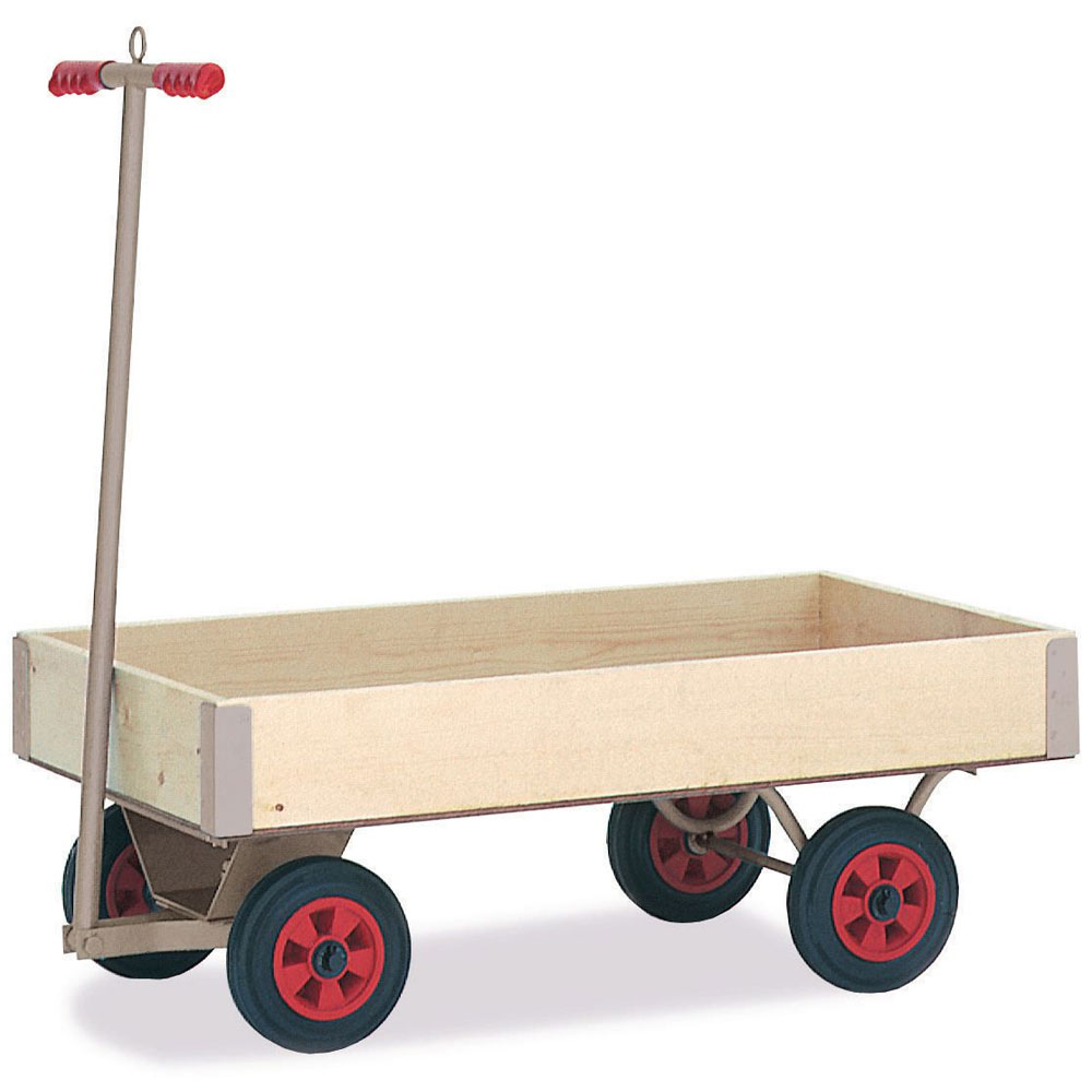 Lightweight Platform Trucks with 150kg Capacity and fixed sides - Steel frame with tubular steel ‘T’ handle