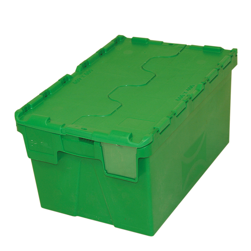 Attached Lid Container - Dark Green