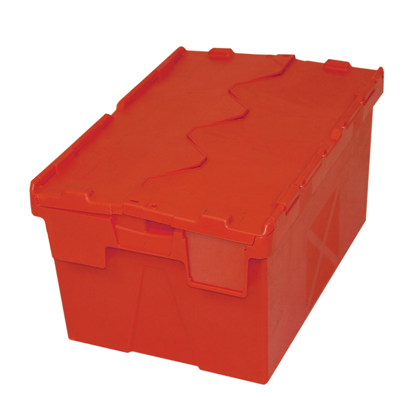 Attached Lid Container - Red