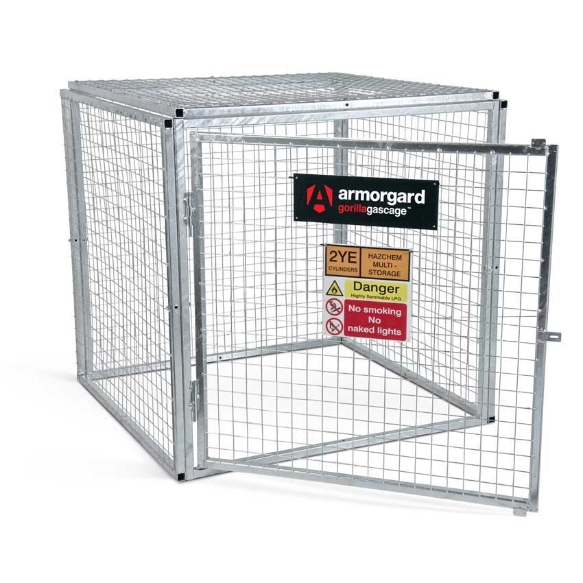 Armorgard Gorilla Gas Cage 1215 x 1270 × 1235mm - Modular Bolt-together Gas Cage