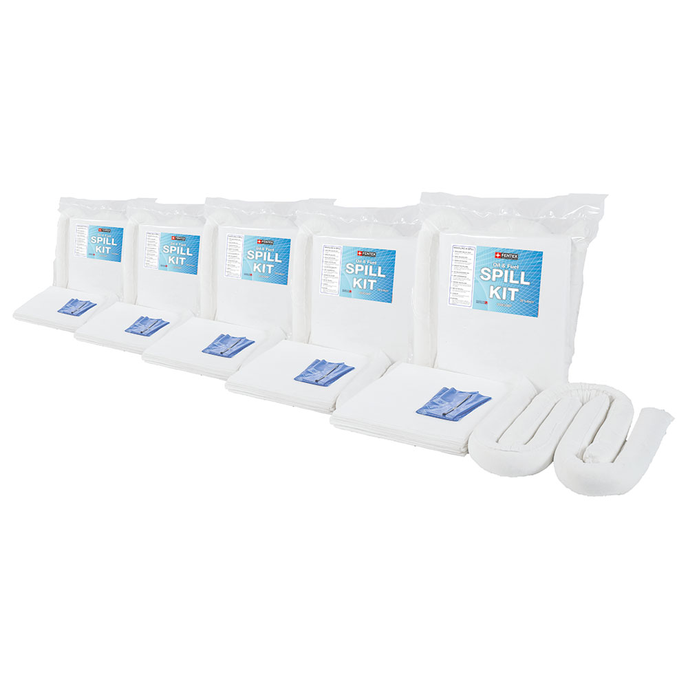 30 Litre Oil and Fuel Spill Kits - Pack of 5