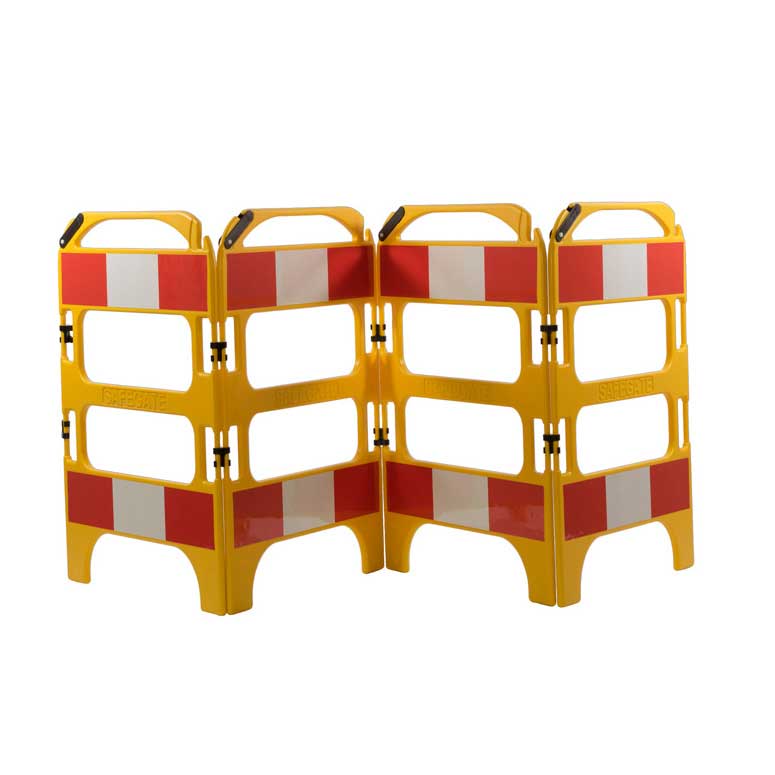 4 Gate Safegate Barrier Set - Yellow