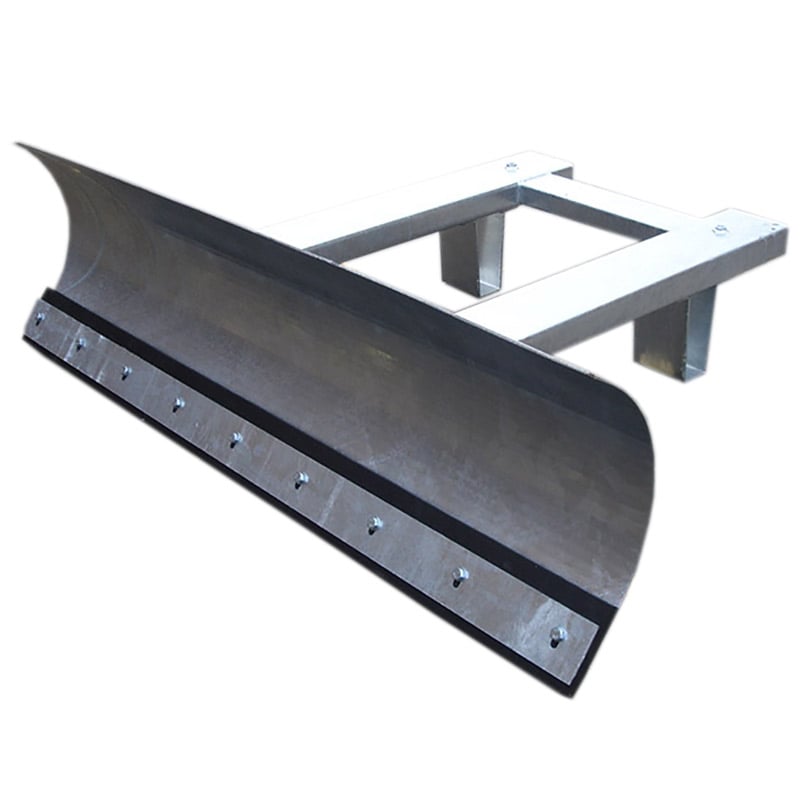 Adjustable Snow Plough Forklift Attachment with Rubber Blade - 1800mm Wide