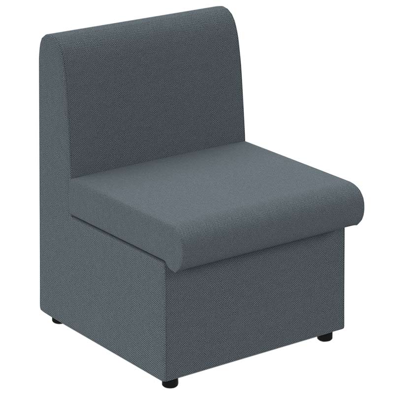 Alto Single Seat Modular Sofa - Elapse Grey - 780 x 580 x 640mm