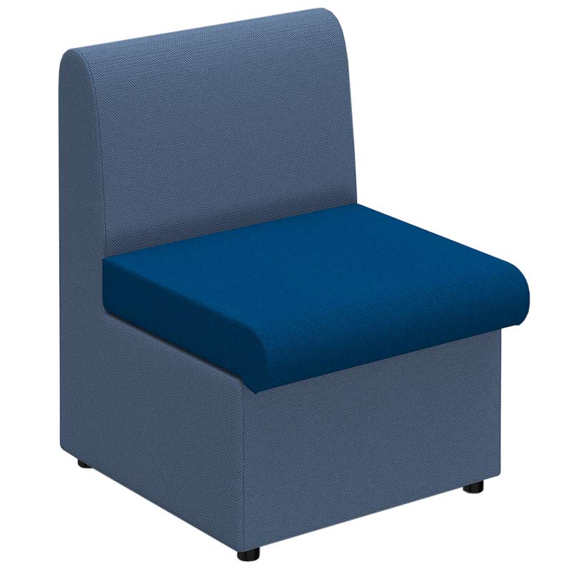 Alto Single Seat Modular Sofa - Maturity Blue & Range Blue - 780 x 580 x 640mm