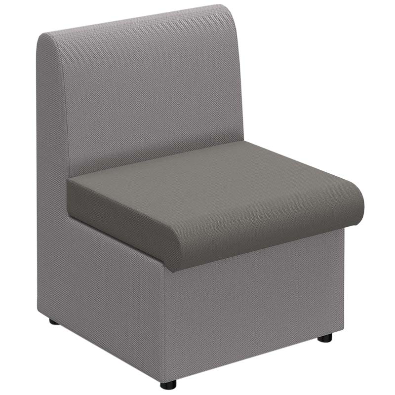 Alto Single Seat Modular Sofa - Present Grey & Forecast Grey