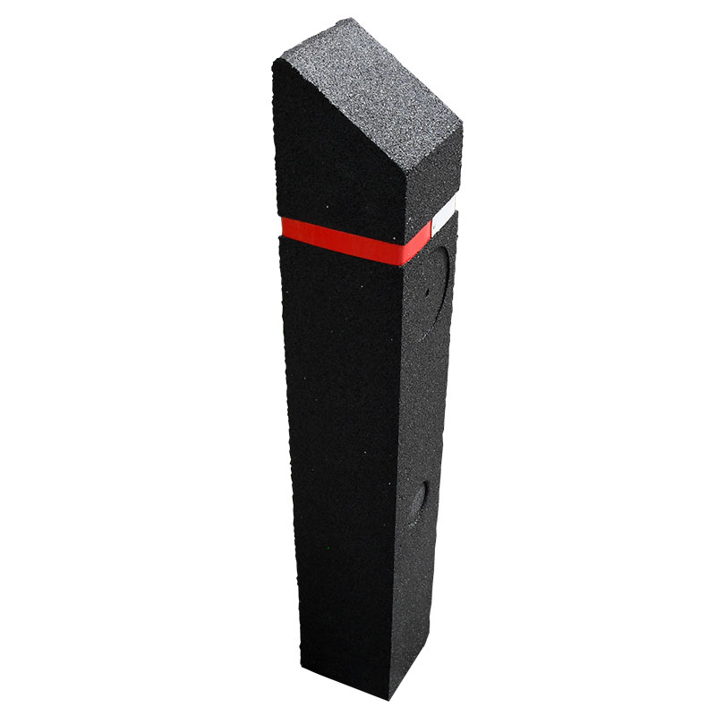 BERKELEY Recycled Rubber Bollard with Mitre Head - 1000 x 160 x 160mm