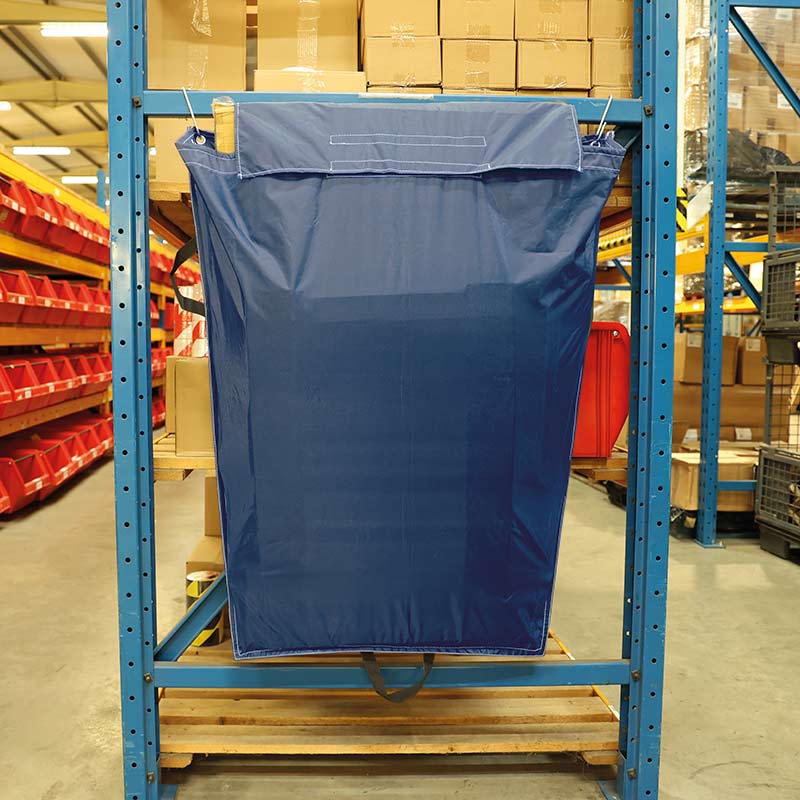 Recycling Aisle Sack, Blank, 920W x 1000H mm, 160L capacity with 2 