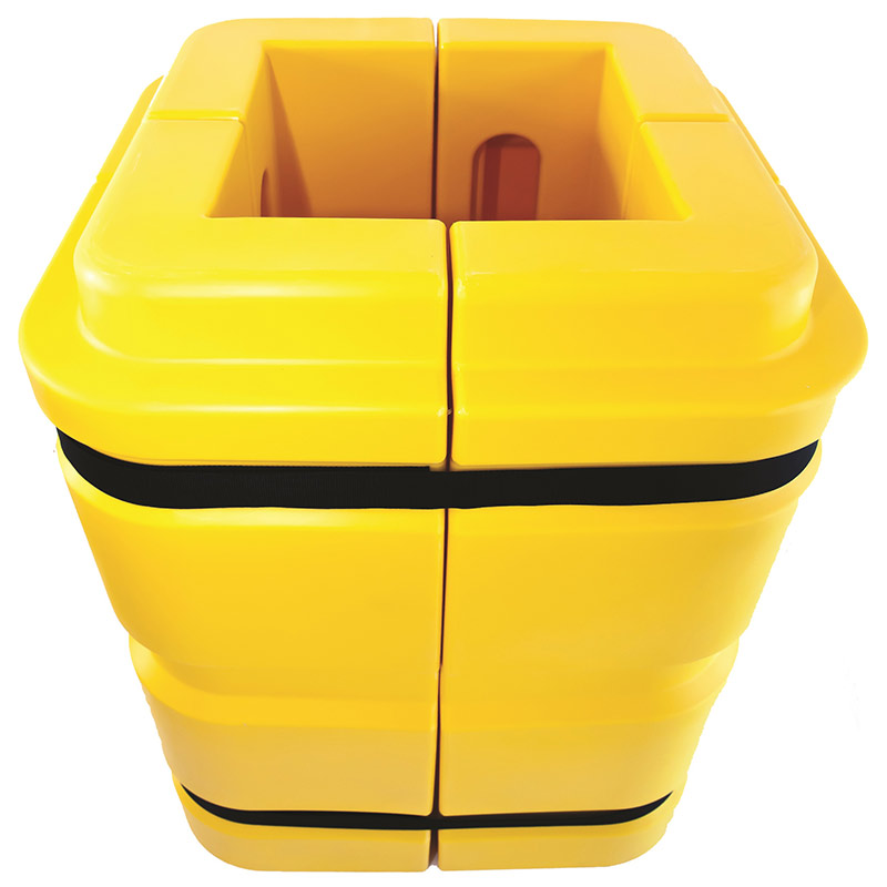 Yellow Polyethylene Column Protector for 420 x 420mm Column