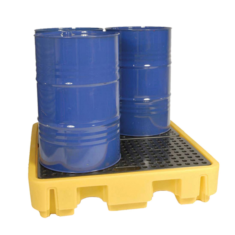 4 Drum Spill Pallet Yellow 245 litre capacity
