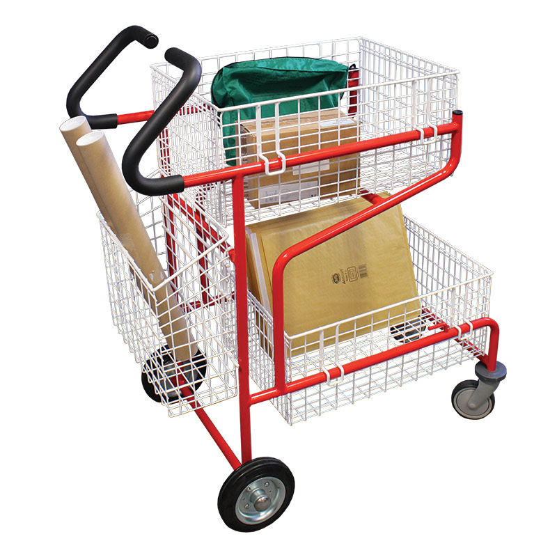 Mailroom Trolley With Comfort Grip Handle