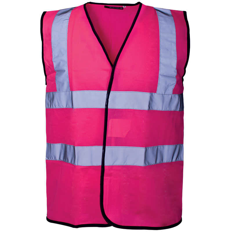 Pink Reflective Vest - Size 4x Extra Large