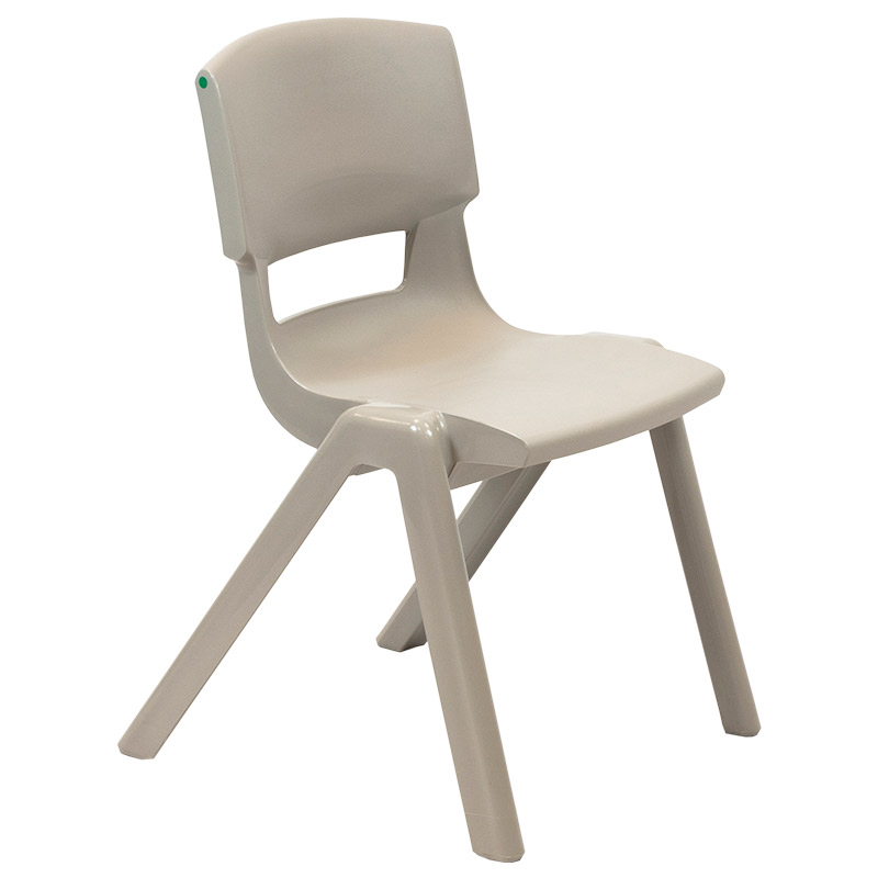 Postura+ One-Piece Plastic School Chair Size 5 - Ash Grey