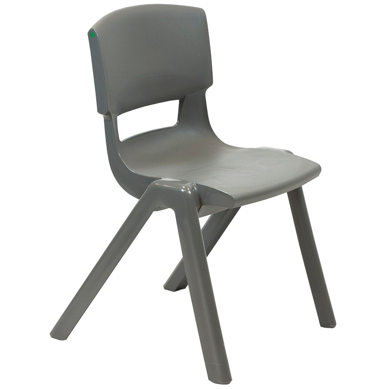Postura+ One-Piece Plastic School Chair Size 5 - Iron Grey