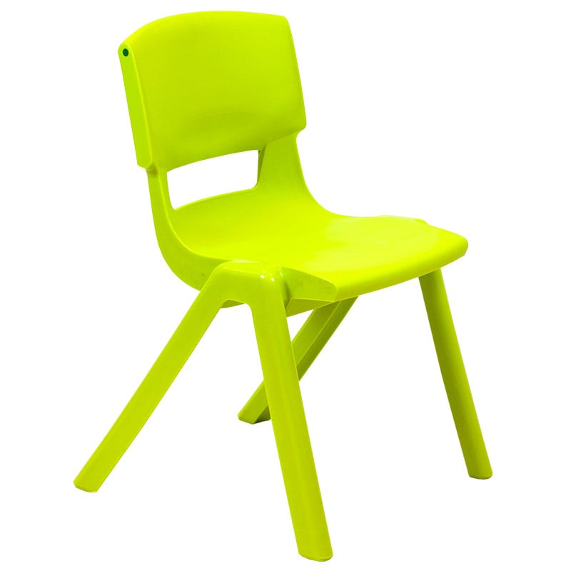 Postura+ One-Piece Plastic School Chair Size 5 - Lime Zest