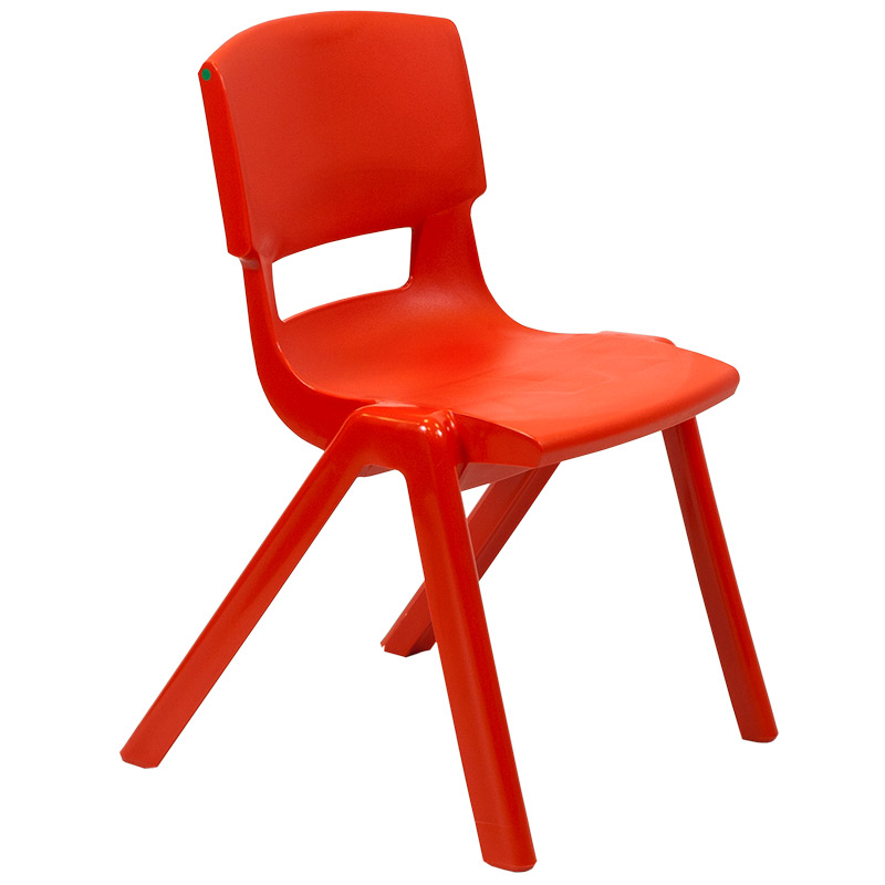 Postura+ One-Piece Plastic School Chair Size 5 - Poppy Red