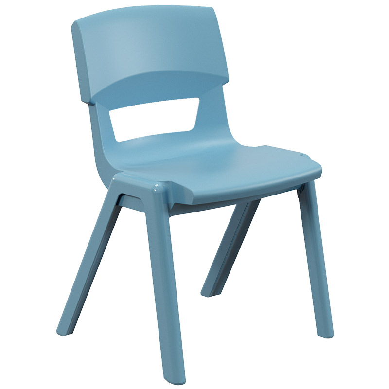Postura+ One-Piece Plastic School Chair Size 5 - Powder Blue
