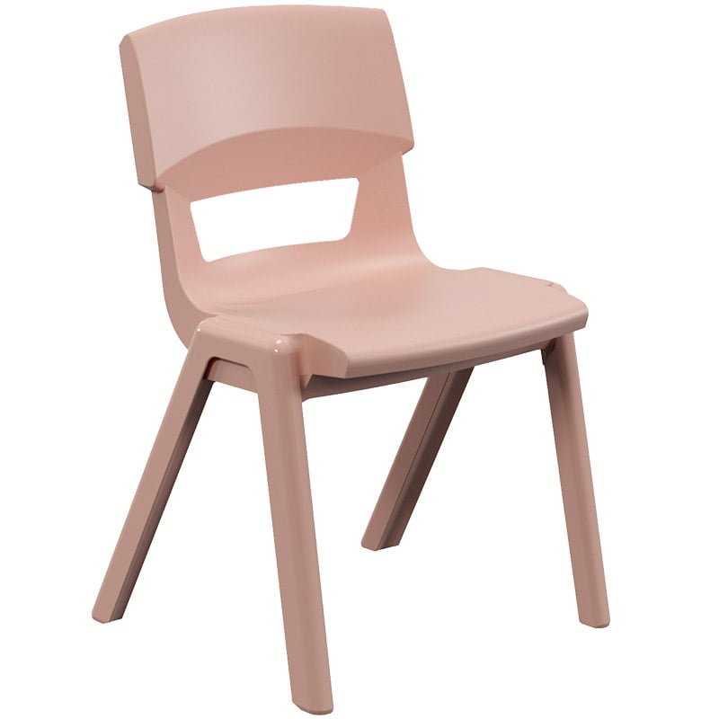 Postura+ One-Piece Plastic School Chair Size 5 - Rose Blossom